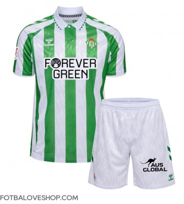 Real Betis Dětské Domácí Dres 2024-25 Krátký Rukáv (+ trenýrky)
